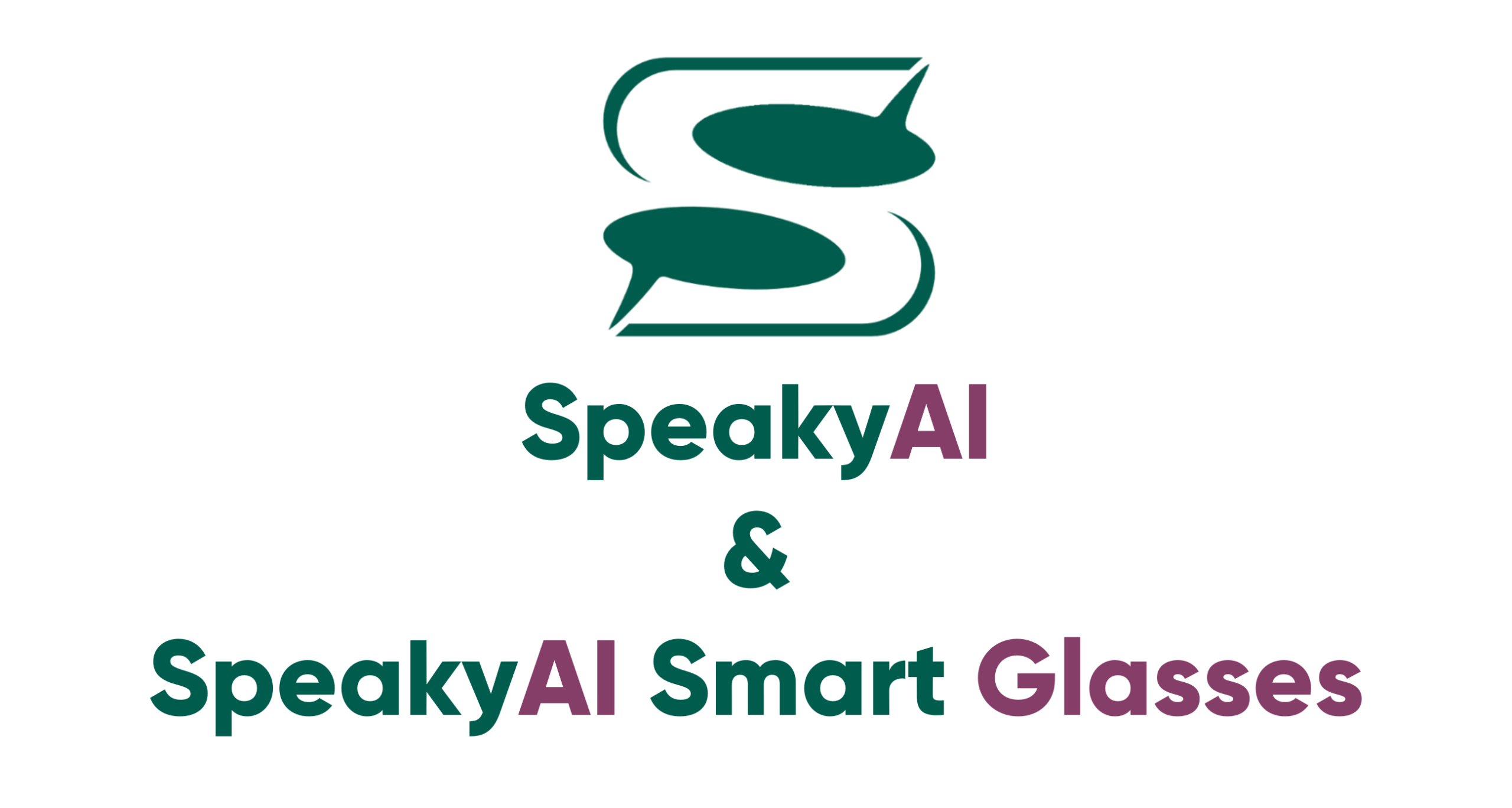 SpeakyAI and SpeakyAI smart glasses logo